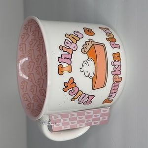 Thick Thighs and Pumpkin Pies Large Mug by Seeds and Sunshine